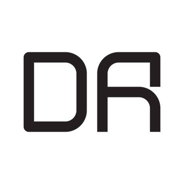 Da ilk harf vektör logo simgesi