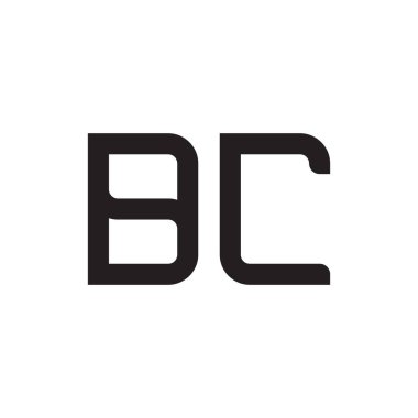 dc ilk harf vektör logo simgesi