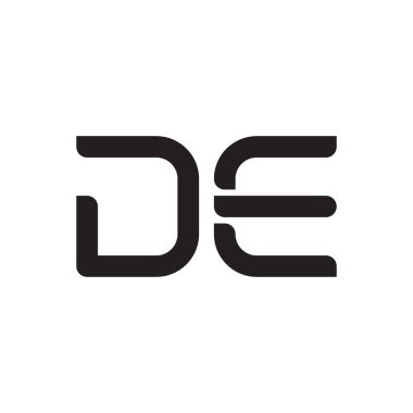 ilk harf vektör logo simgesini de ekle