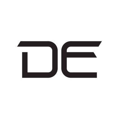 ilk harf vektör logo simgesini de ekle