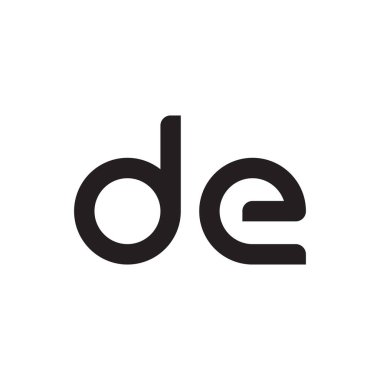 ilk harf vektör logo simgesini de ekle