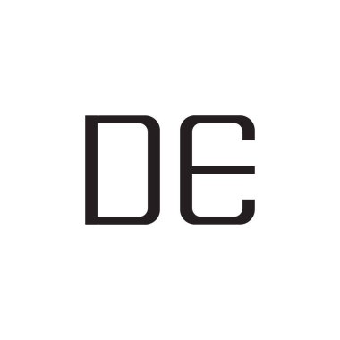 ilk harf vektör logo simgesini de ekle