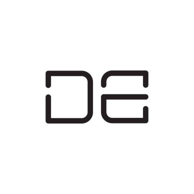 ilk harf vektör logo simgesini de ekle