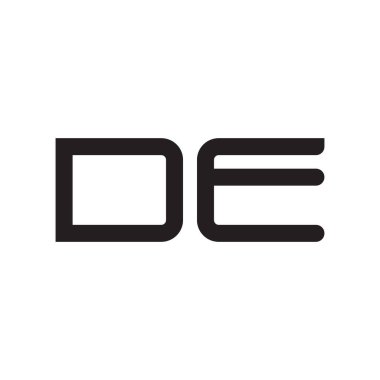 ilk harf vektör logo simgesini de ekle