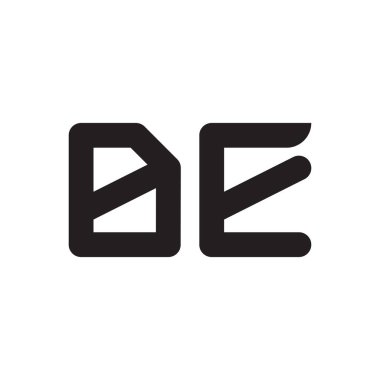 ilk harf vektör logo simgesini de ekle