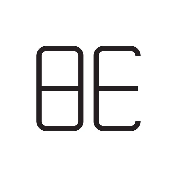 Vara Första Bokstaven Vektor Logotyp Ikon — Stock vektor