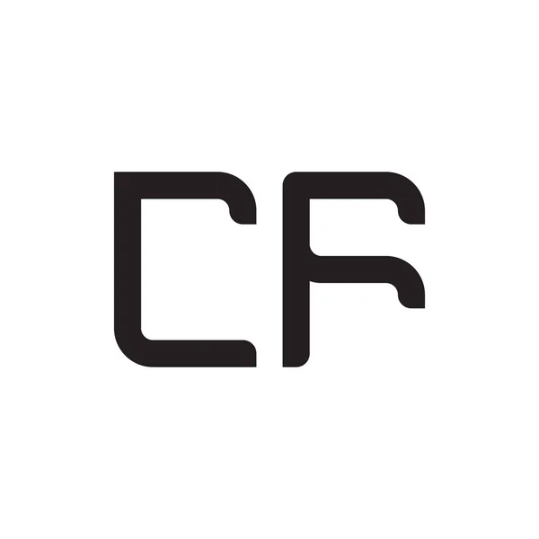 Cf初始字母向量标志图标 — 图库矢量图片