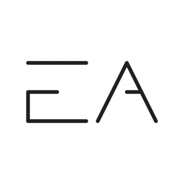 bir ilk harf vektör logo simgesi