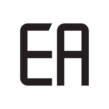 bir ilk harf vektör logo simgesi