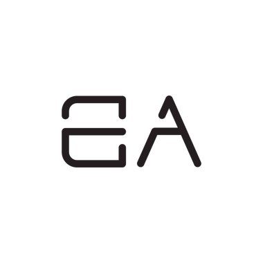 bir ilk harf vektör logo simgesi