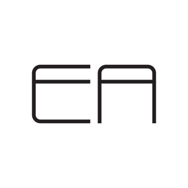 bir ilk harf vektör logo simgesi