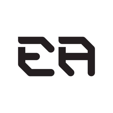 bir ilk harf vektör logo simgesi