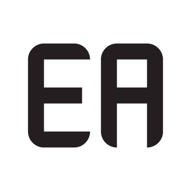 bir ilk harf vektör logo simgesi