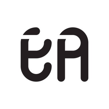 bir ilk harf vektör logo simgesi