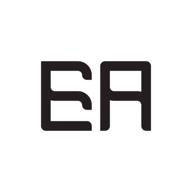 bir ilk harf vektör logo simgesi