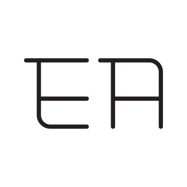 bir ilk harf vektör logo simgesi