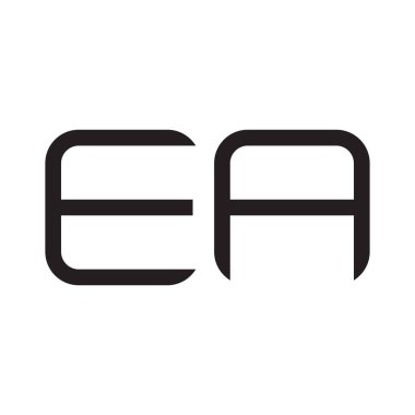 bir ilk harf vektör logo simgesi