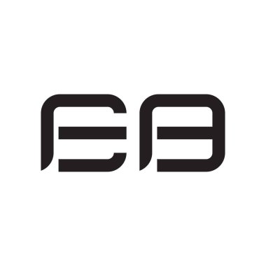 eb ilk harf vektör logo simgesi