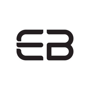 eb ilk harf vektör logo simgesi