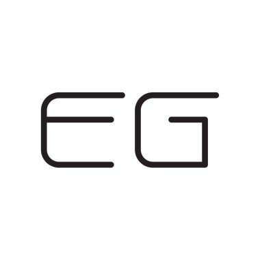 Örneğin ilk harf vektör logosu simgesi