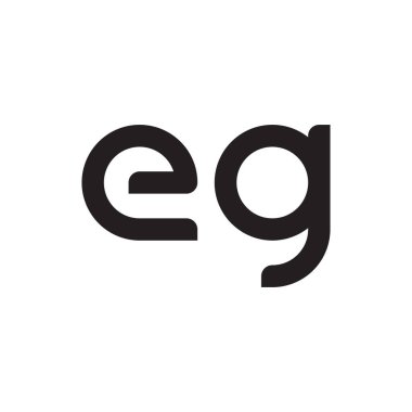 Örneğin ilk harf vektör logosu simgesi