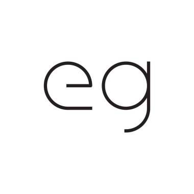 Örneğin ilk harf vektör logosu simgesi