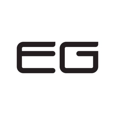 Örneğin ilk harf vektör logosu simgesi