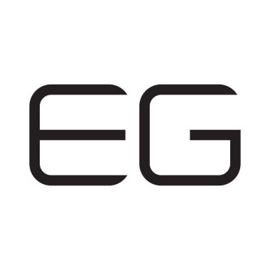 Örneğin ilk harf vektör logosu simgesi