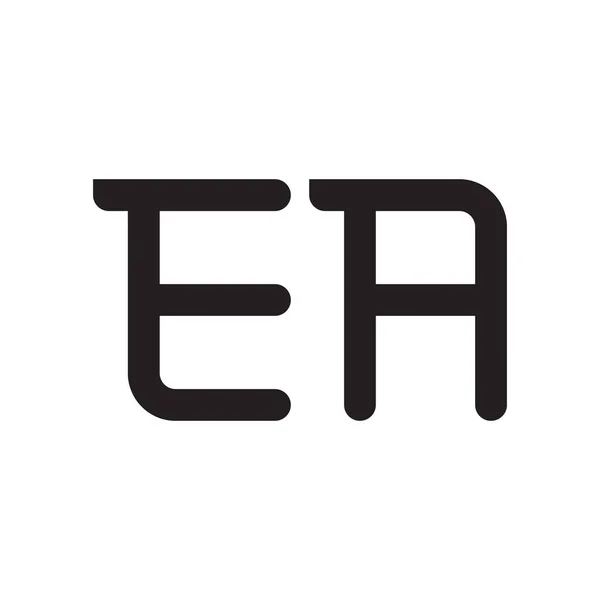 Una Lettera Iniziale Vettoriale Logo Icona — Vettoriale Stock