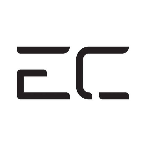 Еко Початкова Літера Вектор Значок Логотипу — стоковий вектор
