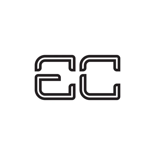 Ec初始字母向量图标 — 图库矢量图片