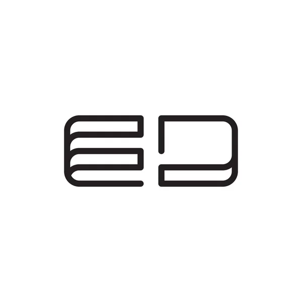 First Letter Vector Logo Icon — 스톡 벡터