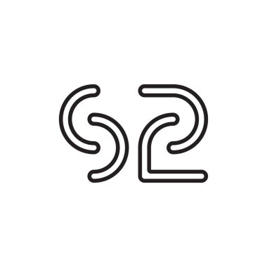 sz ilk harf vektör logosu simgesi