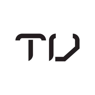 TV ilk harf vektör logo simgesi