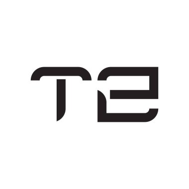 tz ilk harf vektör logo simgesi