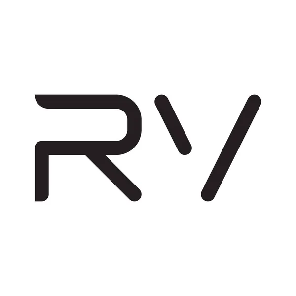 Rv初始字母向量标志图标 — 图库矢量图片