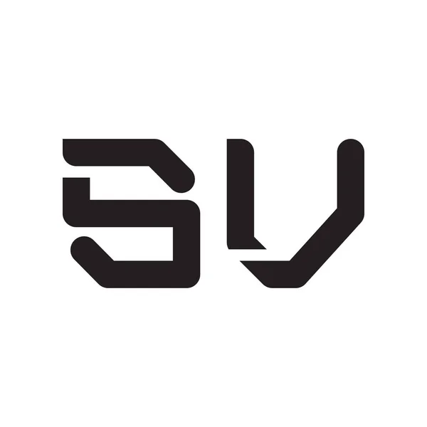 Sv初始字母向量标志图标 — 图库矢量图片