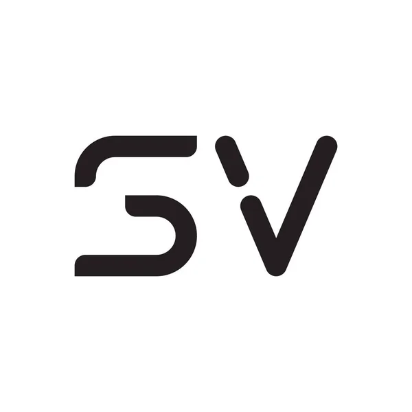 Ícone Logotipo Vetor Letra Inicial — Vetor de Stock