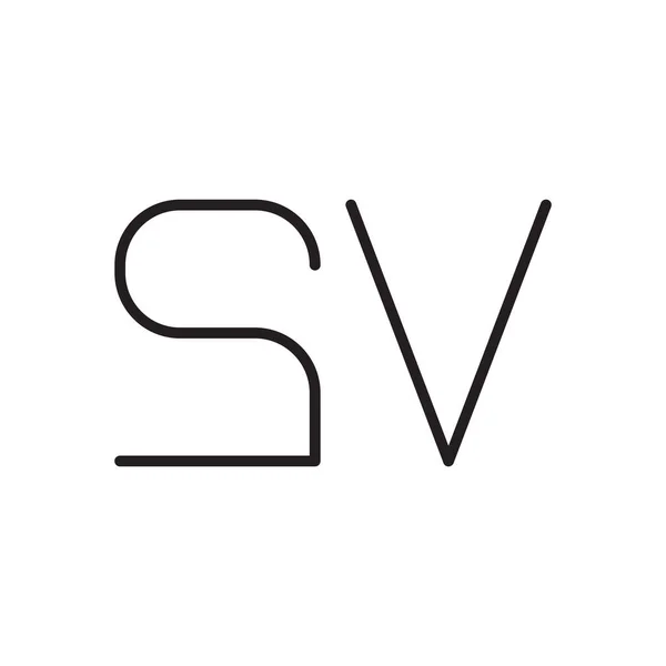 Ícone Logotipo Vetor Letra Inicial — Vetor de Stock