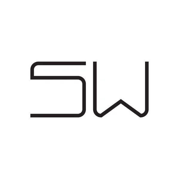 Sw初始字母向量图标 — 图库矢量图片
