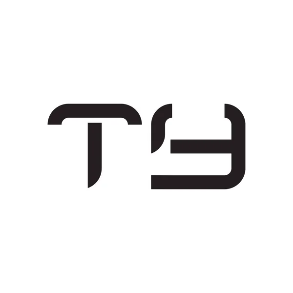 Ty頭文字のベクトルロゴアイコン — ストックベクタ