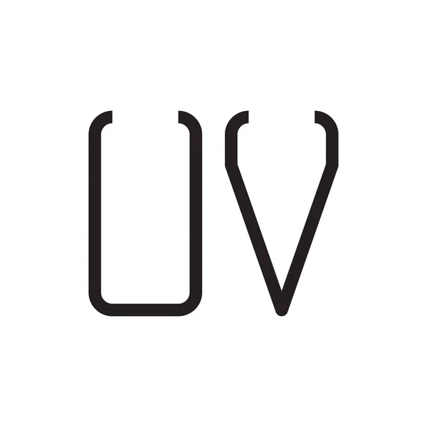Letra Inicial Vector Icono Del Logotipo — Vector de stock
