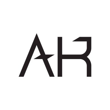 ak ilk harf vektör logo simgesi
