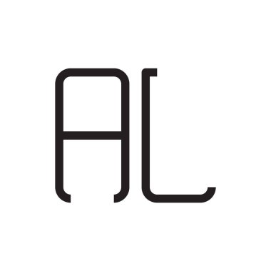 al ilk harf vektör logo simgesi