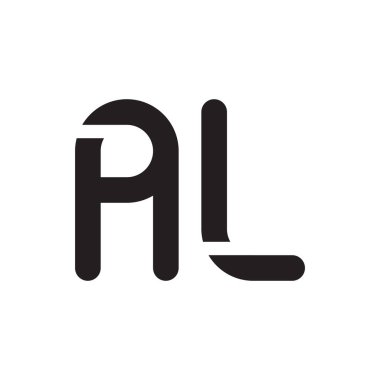 al ilk harf vektör logo simgesi