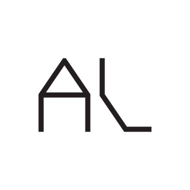 al ilk harf vektör logo simgesi