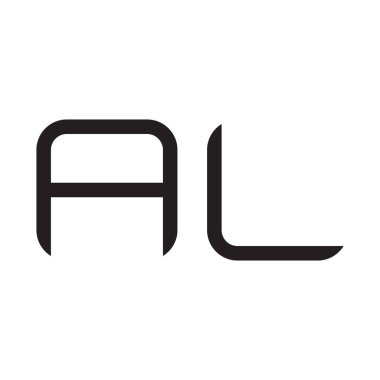 al ilk harf vektör logo simgesi