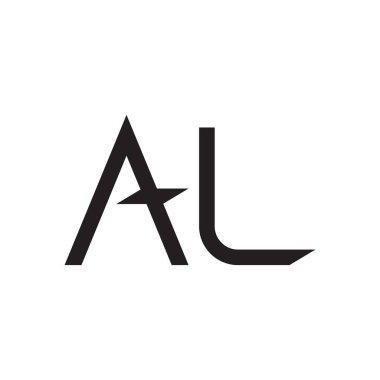 al ilk harf vektör logo simgesi