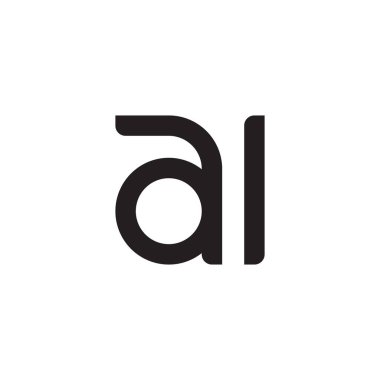 al ilk harf vektör logo simgesi