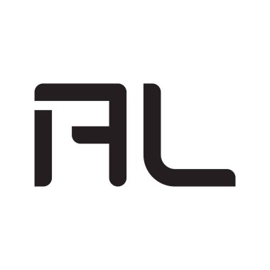 al ilk harf vektör logo simgesi